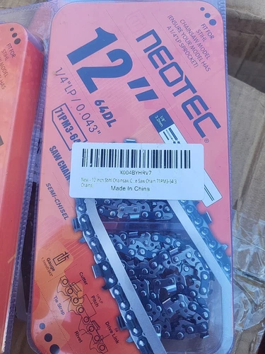 (3 Pack) 12" Chainsaw Chains 1/4"LP/ 0.043/ 64DL 71PM3-64