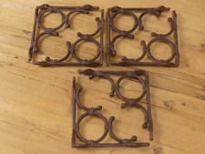 6 Brackets Shelf Brace Wall Tiki Hut Cast Iron Brackets Corbels Plant Hook Plant