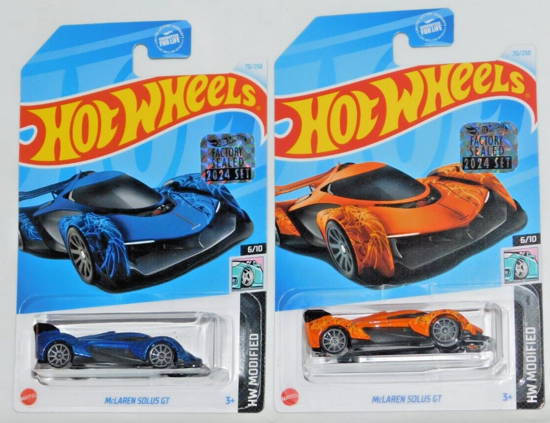 2024 HOT WHEELS RLC FACTORY SET MODIFIED SERIES MCLAREN SOLUS GT