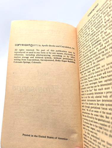Everyone's Complete Astrology and Horoscope by Rebecca Von Lfft (PB, 1971) VTG - Picture 8 of 11
