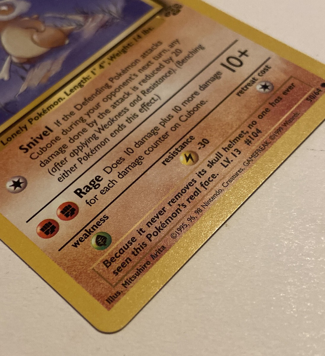 CUBONE - 50/64 - Jungle - Pokemon Card - NM | eBay