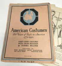 American Costumes Designs 1775-1925 By Eudora Sellner 1925 Davis Press
