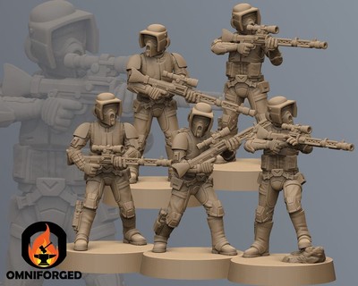 Scout Cecchini Star Wars Legione Miniatura Stampa 3D Resina Mini Scout Cecchini Star Wars Legione Miniatura Stampa 3D Resina Mini