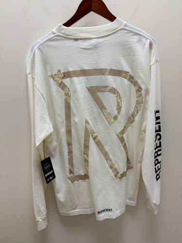 New Represent Masking Tape Initial Long Sleeve T-Shirt MLM4210 - Picture 6 of 9