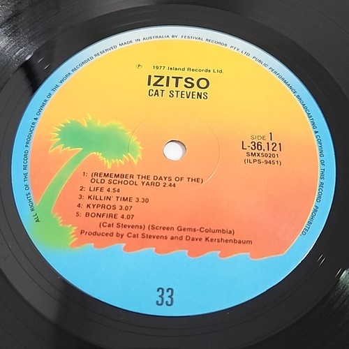 CAT STEVENS - 'Izitso' 12" G/Fold Vinyl LP Record 1977 AUST. PRESSING, ISLAND - Picture 7 of 9
