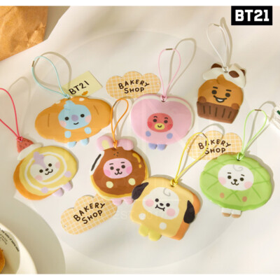 BTS BT21 Official Authentic Goods Name Tag BAKERY SHOP Ver + Tracking Number