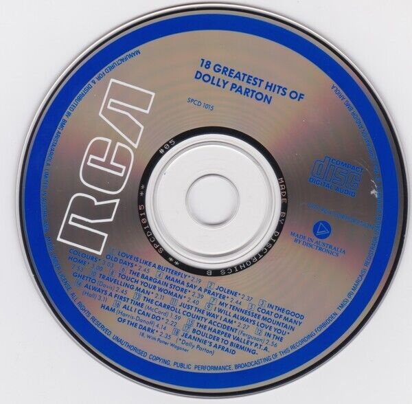 DOLLY PARTON CD 18 GREATEST HITS 1977 eBay