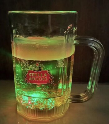 Stella Artois LED Leuchtglas Bierkrug - Sammlerstück Pub Barware