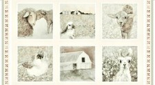 You Are Loved 6-Blocks 10" X 10" Pink/Taupe 9803/22 Durable Cotton Fabric