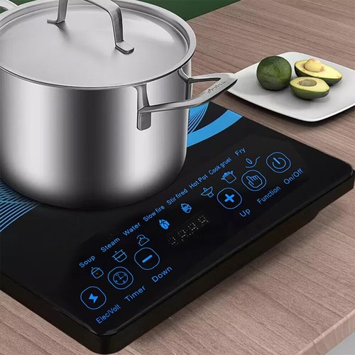 Portable 2200W Electric Induction Hob Single Cooker Hot Plate Hobs Cooking Stove - Picture 4 of 17