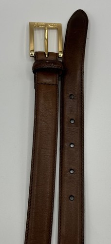 Cole Haan Women’s Brown Calfskin Leather Dress Belt Size LARGE Made in USA - Picture 5 of 8