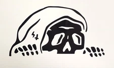 Grim Reaper Creeping Vinyl Decal for Car Truck SUV Laptop Peekaboo Sticker