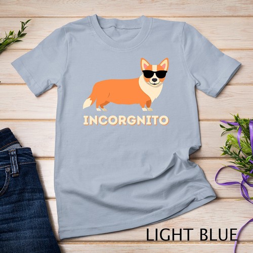 Incorgnito - Divertida Galesa Corgi Dueño Perro Amante Camiseta Unisex - Imagen 6 de 15