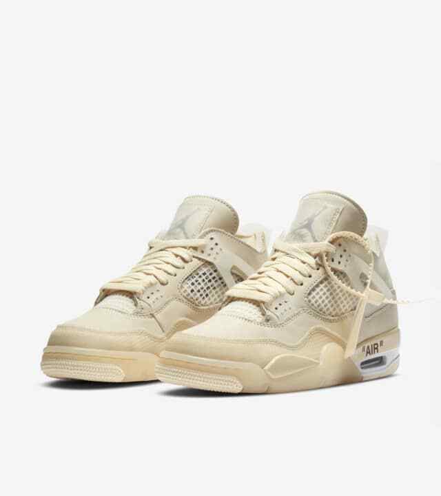 Air Jordan x Off-White 4 IV Retro Sail Virgil Abloh 11W 9.5 Air Jordan x Off-White 4 IV Retro Sail Virgil Abloh 11W 9.5