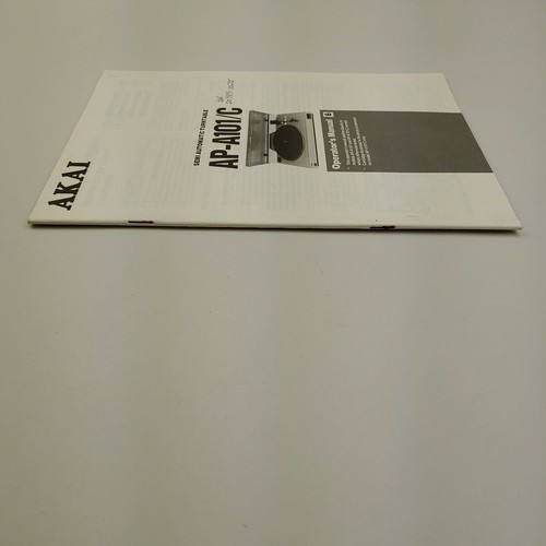 AKAI halbautomatischer Plattenspieler AP-A101/C Bedienungsanleitung - Bild 2 von 8