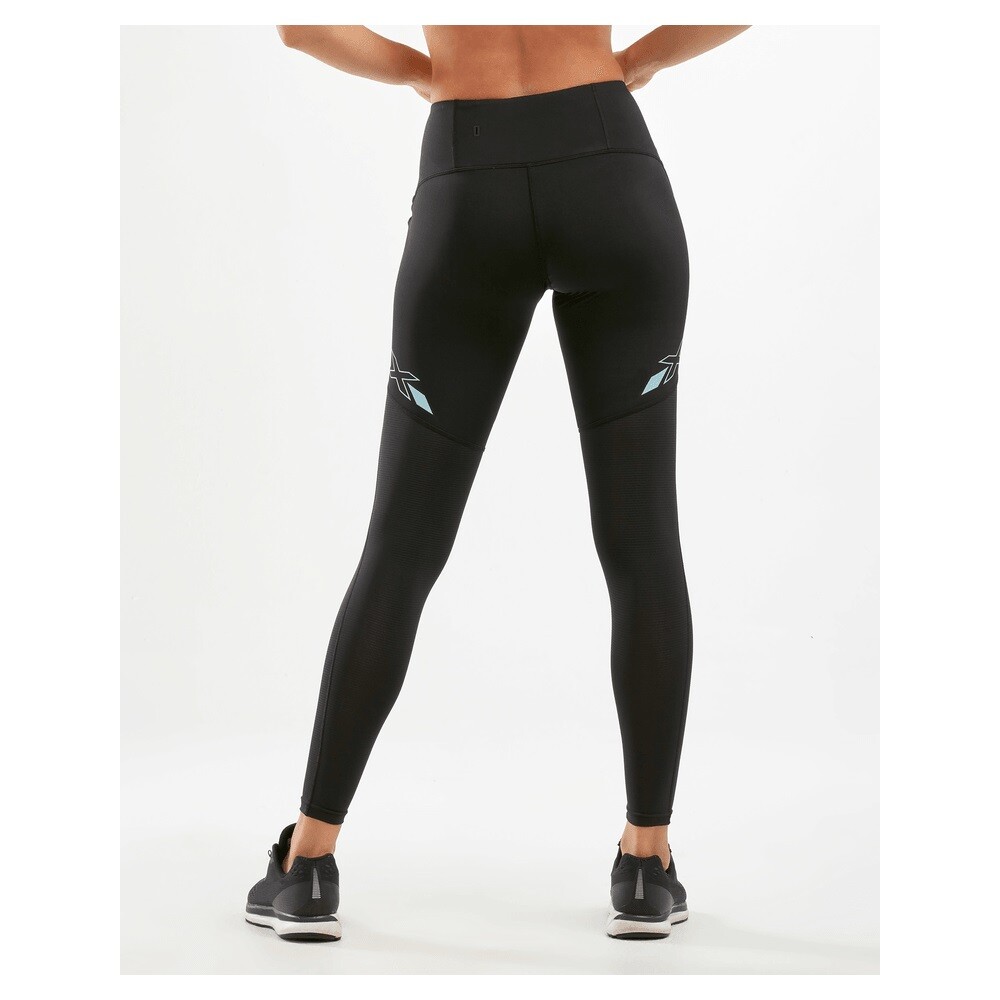 2XU Women's Run Mid-Rise Dash Line Compression Tights 2020 UK