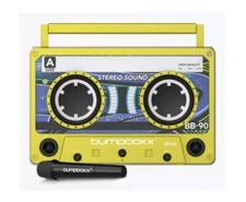 BUMPBOXX Remixx Highlighter Yellow Bluetooth Boombox Speaker 170w Microphone