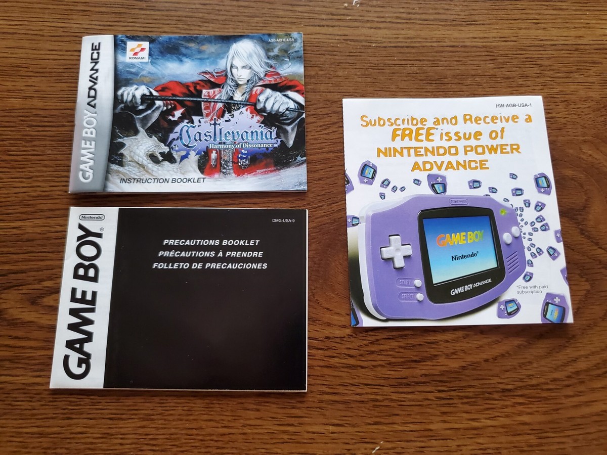 Castlevania Harmony Of Dissonance GBA Complete Authentic Castlevania Harmony Of Dissonance GBA Complete Authentic