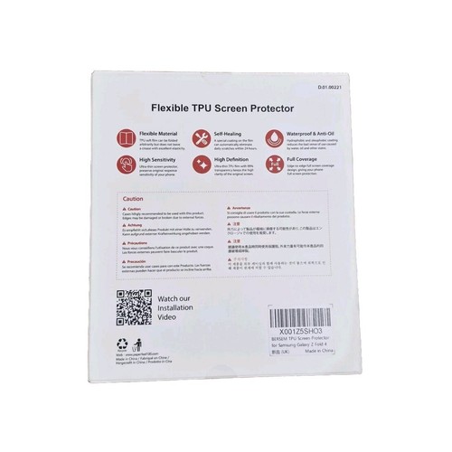 Screen Protector Cover For Samsung Galaxy Z Fold 4 TPU Screen Protector - Clear - Picture 2 of 2