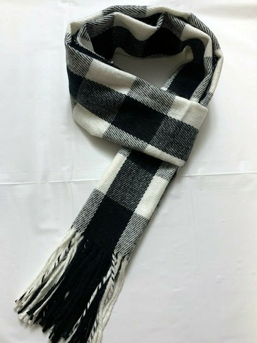 Mens Womens Pashmina Plaid Tartan Fringe Long Warm Scarf Shawl Wrap NEW #M116 - Picture 28 of 35