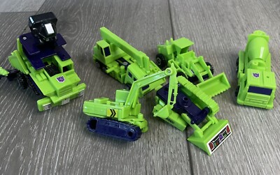 Takara Transformers 1984 Original G1 DEVASTATOR Constructon Lot - Incomplete