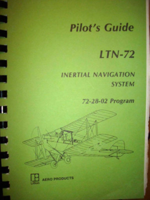 Litton System Litton Aero LTN-72 Inertial Nav System Pilot's Guide | eBay