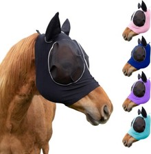 Derby Originals Reflective UV-Blocker Mesh Lycra Horse Fly Mask, 1 Year Warranty