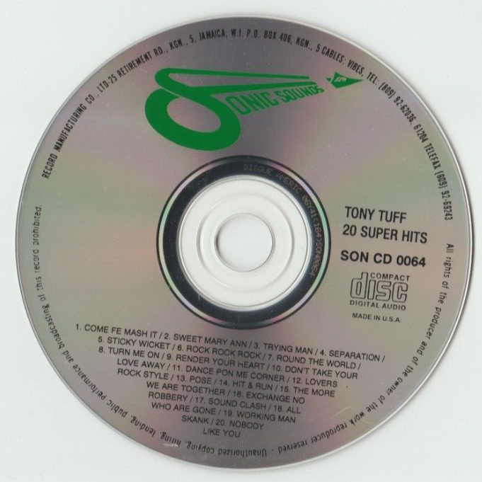 CD Tony Tuff 20 Super Hits