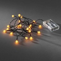 Led Globe-Lichterkette 20Er Batterie 3Xaa Timer Innen Gelb 1491-007 Xmas