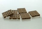 1:64 Freight Pallet wood tone 6 pack 3D to Scale Diorama Display Farm
