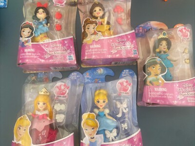 Lot Of 5 Disney Princess Little Kingdom  Figure Snap-Ins 3'' Doll