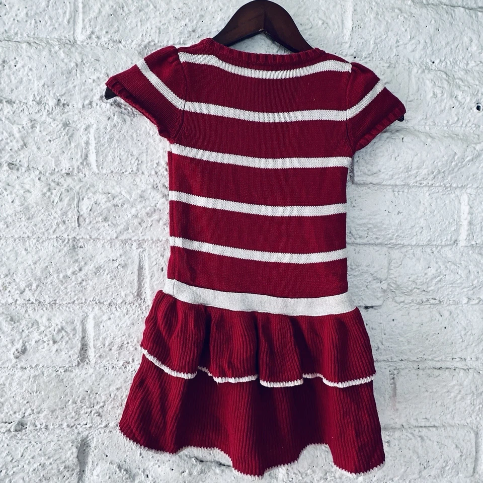 Maggie & Zoe Red   Sweater Dress Bows  Size 4  Christmas Holiday - Image 4 of 4