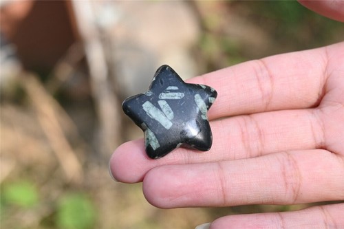1 pieza Estrella de obsidiana copo de nieve natural estrella de cinco puntas - Imagen 4 de 5