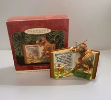 1999 Hallmark Ornament David & Goliath 1st In Favorite Bible Stories