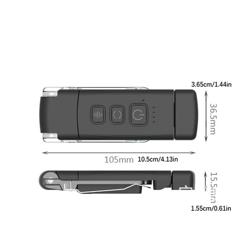 LED Clip Book Light USB Rechargeable for Reading in Bed Warm White Foldable - Afbeelding 3 van 12