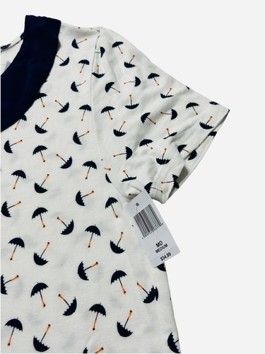 NEW Disney Parks Mary Poppins Umbrella PeterPan Collar T-shirt Womens Medium NWT - Picture 2 of 4