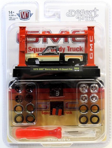 M2 Maschinen Modellbausatz Squarebody 1976 GMC Sierra Grande 15 Desert Fox R69