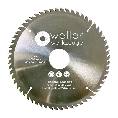 Profi Sägeblatt 210x30mm für Einhell TC-SM 2131, TE-MS 18/210, TE-MS 2112 L, TC-