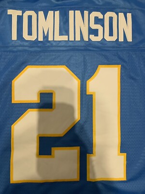 🚨🔥Vintage Chargers Reebok XL Baby blue Ladinian Tomlinson Jersey