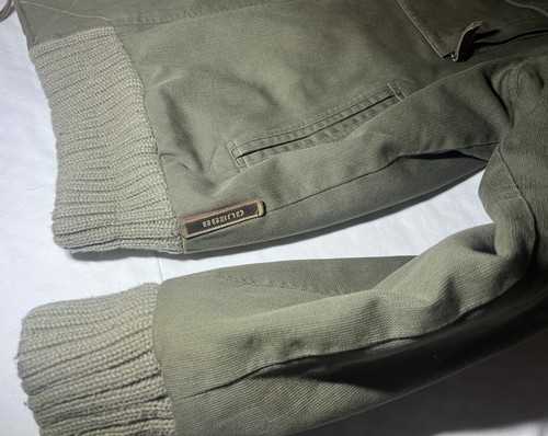 RARE Vintage Guess Premium Issue Change The World Bomber Jacket Faux Fur Green - Picture 5 of 7