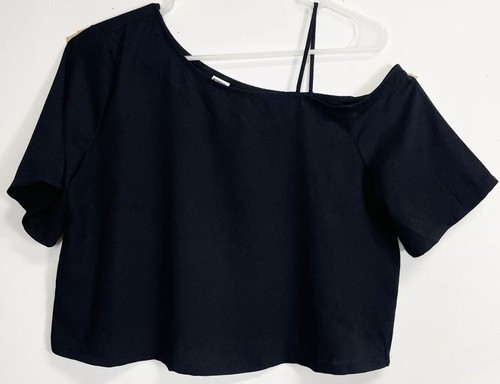 Melrose & Market Women’s Black Crop Top - Small - 第 1/5 張圖片