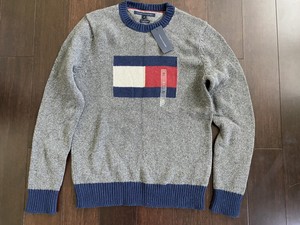 tommy hilfiger mens pullover big flag sweater