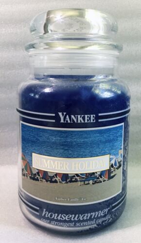 Yankee Candle Housewarmer "Summer Holiday" Large Black Band Candle VINTAGE NEW