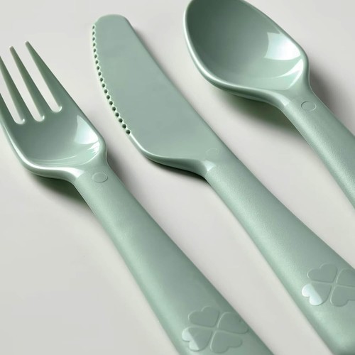 IKEA Kalas Besteck Set Kinder Kinder Besteck Löffel Gabel Messer Kunststoff Set 36-teilig - Bild 3 von 5