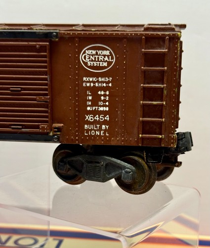 LIONEL VINTAGE (1950) Brown NYC New York Central Boxcar (#6454) - Picture 14 of 14