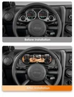 For Jeep Wrangler 2007-2010 Car LCD Digital Cluster Instrument 12.3" Speedometer