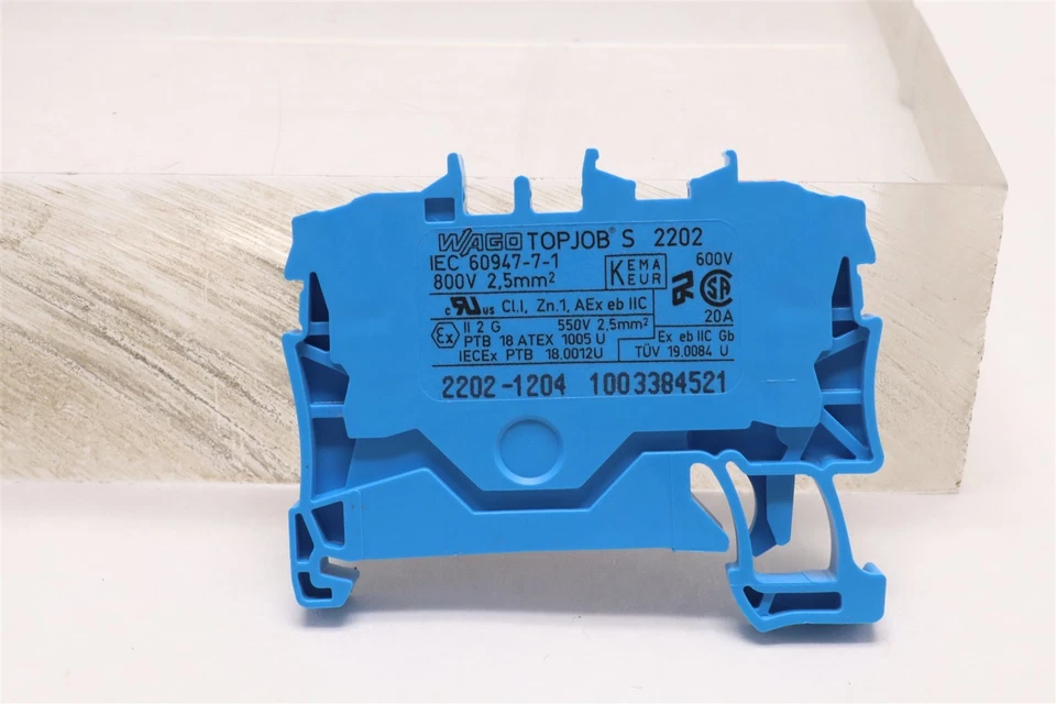 WAGO 2 CONDUCTOR TERMINAL BLOCK (LOT OF 18) 2202-1204 60395924 - Image 2 of 2
