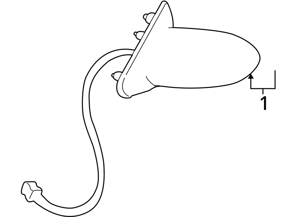 SE ADAPTA A ESPEJO BUICK LESABRE 2000-2001 ASM O/S RR VIEW 25654199 - NUEVO OEM 25654199 Foto 4 de 4