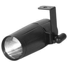 AMERICAN DJ PINSPOT LED II BRIGHT WHITE 3-WATT LIGHTING FIXTURE W/ PLASTIC CASE