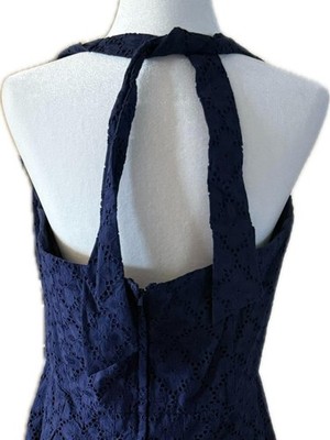 Lilly Pulitzer Ross Halter Dress True Navy Charleston Eyelet Size 14 | eBay Lilly Pulitzer Ross Halter Dress True Navy Charleston Eyelet Size 14 | eBay